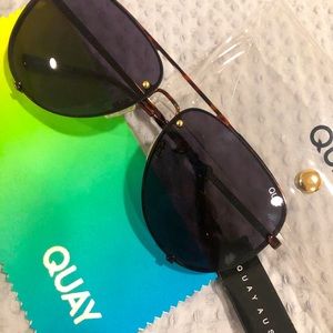 Rare! Quay High Key Rimless Tortoise/Black